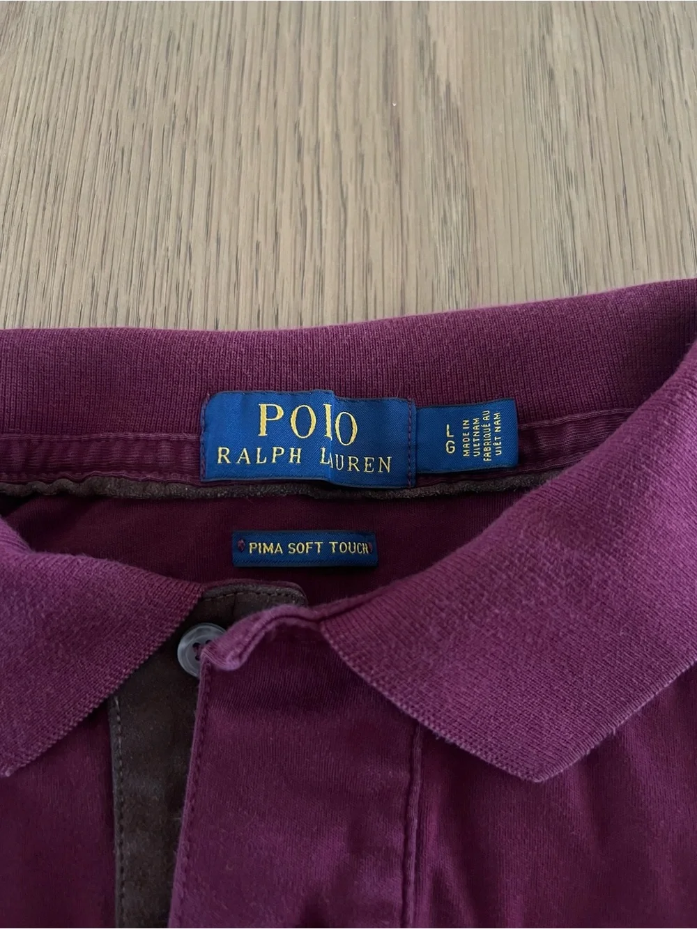 Ralph Lauren Long-Sleeve Polo Shirt in Burgundy